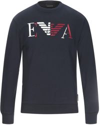 emporio armani sweatshirt blue