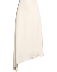 Peserico - Ivory Midi Skirt Viscose - Lyst
