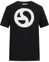 Acne Studios - T-Shirt Cotton, Lyocell - Lyst