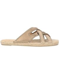 Castañer - Espadrilles Leather, Textile Fibers - Lyst