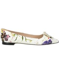 Stuart Weitzman - Ivory Ballet Flats Calfskin - Lyst