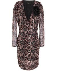 Gaelle Paris - Noir Mini Dress Polyester - Lyst