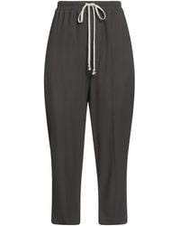 Rick Owens - Charcoal Pants Viscose, Acetate - Lyst