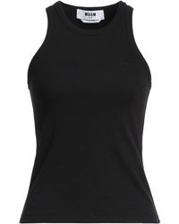 MSGM - Tank Top Cotton, Elastane - Lyst