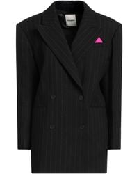 Sandro - Blazer Cotton, Viscose, Linen, Polyester, Acrylic - Lyst