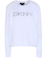 Femme Vêtements Articles de sport et dentraînement Sweats Sweat-shirt DKNY en coloris Blanc 