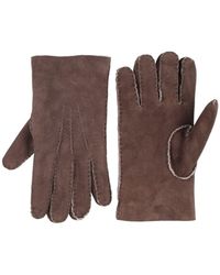 Eleventy - Chocolate Gloves Shearling - Lyst