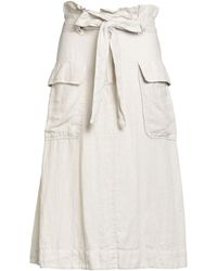 ALESSIA SANTI - Light Midi Skirt Linen - Lyst