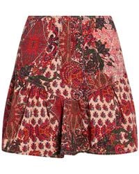 Gaelle Paris - Mini Skirt Cotton, Elastane - Lyst