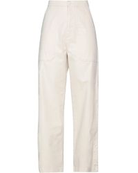 Haikure - Ivory Pants Cotton, Elastane - Lyst