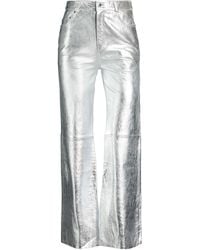 Maje - Pants Sheepskin - Lyst