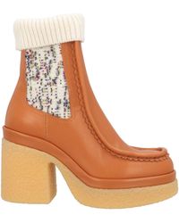 Chloé - Ankle Boots Leather, Textile Fibers - Lyst