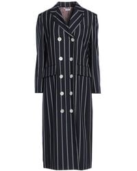 Thom Browne - Overcoat & Trench Coat Wool - Lyst