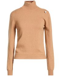 Alberta Ferretti - Camel Turtleneck Cashmere - Lyst
