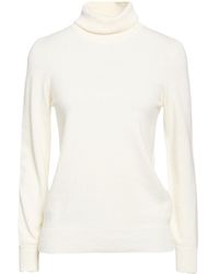 Kangra - Ivory Turtleneck Merino Wool, Silk, Cashmere - Lyst