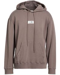 MM6 by Maison Margiela - Taupe Sweatshirt Cotton - Lyst