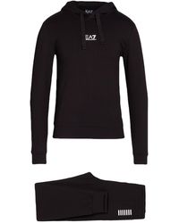 EA7 - Tracksuit Cotton - Lyst