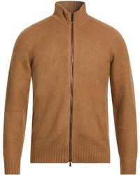 Drumohr - Camel Cardigan Lambswool - Lyst