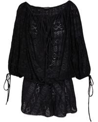 ANDAMANE - Playsuit Cotton, Elastane - Lyst