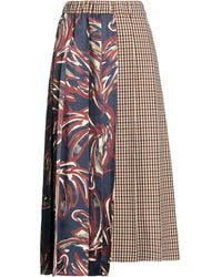 Weekend by Maxmara - Dark Midi Skirt Virgin Wool, Cotton, Polyester - Lyst