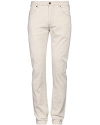 BARMAS - Cream Pants Cotton, Lyocell, Linen, Elastane - Lyst