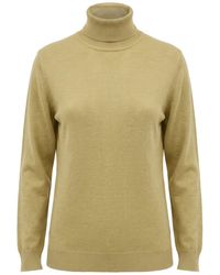 Gentry Portofino - Turtleneck Virgin Wool, Silk - Lyst