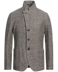 Emporio Armani - Military Blazer Linen, Cotton - Lyst