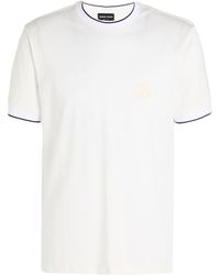 Giorgio Armani - Ivory T-Shirt Cotton, Silk, Viscose, Polyester - Lyst