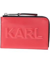 Karl Lagerfeld - K/Karl Seven Emboss Zip Ch -- Document Holder Bovine Leather - Lyst