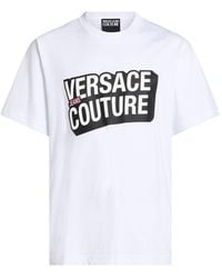 Versace Jeans Couture - T-Shirt Cotton - Lyst