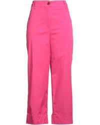 ALESSIA SANTI - Fuchsia Pants Cotton, Polyamide, Elastane - Lyst