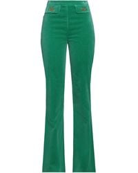 Elisabetta Franchi - Emerald Pants Cotton, Elastane - Lyst