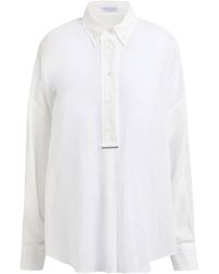 Brunello Cucinelli - Top Cotton - Lyst