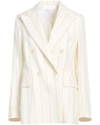 Eleventy - Cream Blazer Linen, Wool - Lyst