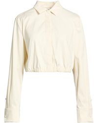 Max Mara - Cream Shirt Cotton, Elastane - Lyst