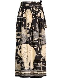 CONNOR & BLAKE - Maxi Skirt Cotton - Lyst