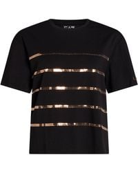 EA7 - T-Shirt Organic Cotton, Modal, Elastane - Lyst