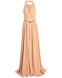 Elisabetta Franchi - Carpet Maxi Dress Polyester - Lyst