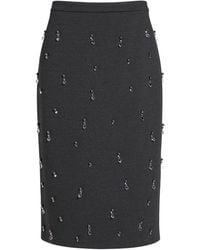 Semicouture - Midi Skirt Viscose, Polyamide, Elastane - Lyst