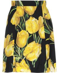 Dolce & Gabbana Knielanger Rock - Schwarz