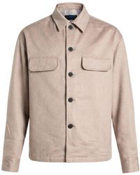 Kiton - Taupe Jacket Cashmere, Polyamide, Elastane - Lyst
