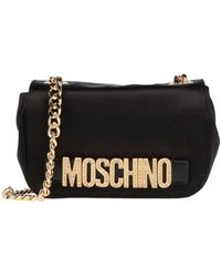Moschino - Cross-Body Bag Textile Fibers, Leather - Lyst
