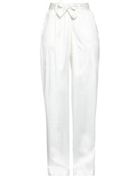 Gaelle Paris - Ivory Pants Cotton, Viscose, Elastane - Lyst