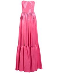 SILENCE LIMITED - Fuchsia Maxi Dress Polyester - Lyst