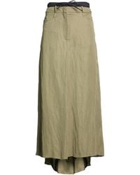 Masnada - Maxi Skirt Viscose, Linen - Lyst