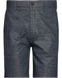 Hurley - Charcoal Shorts & Bermuda Shorts Cotton, Polyester, Elastane - Lyst