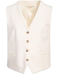 PT Torino - Cream Tailored Vest Virgin Wool, Elastane - Lyst