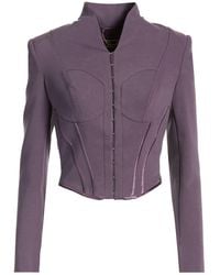 Elisabetta Franchi - Jacket Viscose, Cotton, Polyamide, Elastane - Lyst