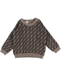 Fendi - Dark Sweater Cotton, Cashmere, Wool - Lyst