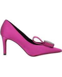 Daniele Ancarani - Fuchsia Pumps Textile Fibers - Lyst